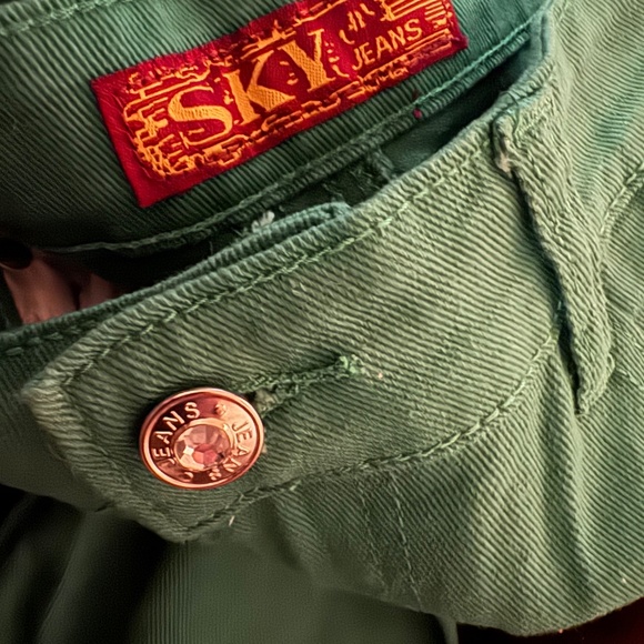 SKY JEANS WOMEN'S SKINNY JEANS GREEN 9/10 - Picture 4 of 4